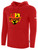 CENTRAL FLORIDA SC BASICS FLEECE PULLOVER HOODIE CREST ON WEARER'S CENTER CHEST RED WHITE