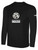 SACHEM SLAMMERS BASICS COTTON LONG SLEEVE COTTON T-SHIRT CREST ON WEARER'S CENTER CHEST BLACK WHITE