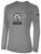 SACHEM SLAMMERS BASICS COTTON LONG SLEEVE COTTON T-SHIRT CREST ON WEARER'S CENTER CHEST LIGHT HEATHER GREY BLACK