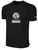 SACHEM SLAMMERS BASICS COTTON SHORT SLEEVE T-SHIRT CREST ON WEARER'S CENTER CHEST BLACK WHITE