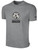 SACHEM SLAMMERS BASICS COTTON SHORT SLEEVE T-SHIRT CREST ON WEARER'S CENTER CHEST LIGHT HEATHER GREY BLACK