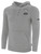 SACHEM SLAMMERS BASICS PULLOVER FLEECE HOODIE CREST ON WEARER'S LEFT CHEST LIGHT HEATHER GREY BLACK