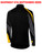 VALOR SOCCER PREMIER AND SELECT    CLUB EDITION 1/4 ZIP TECHNICAL TRAINING TOP BLACK ATHLETIC GOLD WHITE