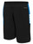 RUSH COACHES MADISON TRAINING SHORTS BLACK PROMO BLUE WHITE