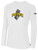 DEPTFORD  LONG SLEEVE COTTON T-SHIRT SA PREMIER CREST ON WEARERS CENTER CHEST WHITE BLACK