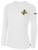 DEPTFORD  LONG SLEEVE COTTON T-SHIRT SA PREMIER CREST ON WEARERS LEFT CHEST WHITE BLACK