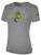 DEPTFORD  SHORT SLEEVE COTTON T-SHIRT SA PREMIER CREST ON WEARERS CENTER CHEST LIGHT HEATHER GREY BLACK