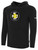 DEPTFORD  FLEECE PULLOVER HOODIE SA TRAVEL CREST ON WEARERS CENTER CHEST BLACK WHITE