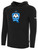 CHICAGO SOCCER ACADEMY  BASICS FLEECE PULLOVER HOODIE CREST ON WEARER'S CENTER CHEST BLACK WHITE