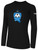 CHICAGO SOCCER ACADEMY  BASICS COTTON LONG SLEEVE T-SHIRT CREST ON WEARER'S CENTER CHEST BLACK WHITE