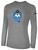 CHICAGO SOCCER ACADEMY  BASICS COTTON LONG SLEEVE T-SHIRT CREST ON WEARER'S CENTER CHEST LIGHT HEATHER GREY BLACK