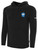 CHICAGO SOCCER ACADEMY  BASICS PULLOVER FLEECE HOODIE CREST ON WEARER'S LEFT CHEST BLACK WHITE