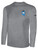 CHICAGO SOCCER ACADEMY  BASICS COTTON LONG SLEEVE T-SHIRT CREST ON WEARER'S LEFT CHEST LIGHT HEATHER GREY BLACK