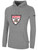 FLEETWOOD SC BASICS FLEECE PULLOVER HOODIE CREST ON WEARERS CENTER CHEST LIGHT HEATHER GREY BLACK
