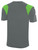 CEDAR STARS ACADEMY STATEN ISLAND EMPIRE PRO SHORT SLEEVE TRAINING TOP MEDIUM GREY POWER GREEN -KIT