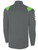 CEDAR STARS ACADEMY STATEN ISLAND EMPIRE PRO TECH 1/4 ZIP TRAINING TOP MEDIUM GREY POWER GREEN -KIT
