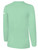 CEDAR STARS ACADEMY STATEN ISLAND  BASICS LONG SLEEVE COTTON TEE SHIRT CREST ON WEARER'S LEFT CHEST MINT WHITE