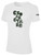 CEDAR STARS ACADEMY STATEN ISLAND  BASICS COTTON SHORT SLEEVE TEE SHIRT CREST ON WEARER'S CENTER CHEST WHITE BLACK