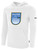 BEACHSIDE SC  BASICS FLEECE PULLOVER HOODIE CREST ON WEARER'S CENTER CHEST WHITE BLACK