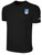 BEACHSIDE SC  BASICS COTTON SHORT SLEEVE T-SHIRT CREST ON WEARER'S LEFT CHEST BLACK WHITE