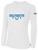 GULF  SOUTH RUSH  LONG SLEEVE COTTON T-SHIRT CREST ON WEARERS CENTER CHEST WHITE BLACK