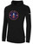 CLERMONT FC  BASICS FLEECE PULLOVER HOODIE CREST ON WEARER'S CENTER CHEST BLACK WHITE