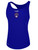 ARKANSAS COMETS BASICS RACER BACK TANK CREST ON WEARER'S CENTER CHEST ROYAL BLUE
