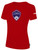 ARKANSAS COMETS BASICS COTTON SHORT SLEEVE T-SHIRT CREST ON WEARERS CENTER CHEST RED WHITE