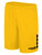 SOCKERS FC  TEAM MATCH SHORTS WITH 4   CUBES ATHLETIC GOLD BLACK -KIT