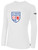 ALEXANDRIA SA ACADEMY BASICS LONG SLEEVE TEE SHIRT CREST ON WEARERS CENTER CHEST  WHITE BLACK