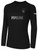 PIPELINE  SC   FC BASICS LONG SLEEVE COTTON T-SHIRT CREST ON WEARER'S LEFT CHEST BLACK WHITE