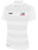 USA FIELD HOCKEY CLASSIC STRIPE POLY POLO WHITE PALE GREY