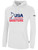 USA FIELD HOCKEY BASICS FLEECE PULLOVER HOODIE CREST ON WEARERS CENTER CHEST WHITE BLACK