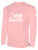 USA FIELD HOCKEY BASICS LONG SLEEVE COTTON TEE CREST ON WEARERS CENTER CHEST BLUSH WHITE