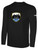 TULSA ACADEMY FC  LONG SLEEVE COTTON TEE CREST ON WEARERS CENTER CHEST BLACK WHITE