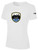 TULSA ACADEMY FC  BASICS COTTON TEE CREST ON WEARERS CENTER CHEST WHITE BLACK