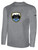 TULSA ACADEMY FC  LONG SLEEVE COTTON TEE CREST ON WEARERS CENTER CHEST LIGHT HEATHER GREY BLACK