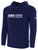 USA FIELD HOCKEY COACH EDUCATION  BASICS FLEECE PULLOVER HOODIE CREST ON WEARERS CENTER CHEST NAVY WHITE