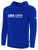 USA FIELD HOCKEY COACH EDUCATION  BASICS FLEECE PULLOVER HOODIE CREST ON WEARERS CENTER CHEST ROYAL BLUE WHITE