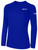 USA FIELD HOCKEY COACH EDUCATION  BASICS LONG SLEEVE COTTON TEE CREST ON WEARERS LEFT CHEST ROYAL BLUE WHITE