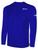 USA FIELD HOCKEY COACH EDUCATION  BASICS LONG SLEEVE COTTON TEE CREST ON WEARERS LEFT CHEST ROYAL BLUE WHITE