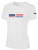 USA FIELD HOCKEY COACH EDUCATION  BASICS COTTON TEE CREST ON WEARERS CENTER CHEST WHITE BLACK