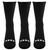 CEDAR STARS ACADEMY PLAYERS GIRLS ACADEMY CSA BASICS CS COOL  CUSHIONED CREW SOCKS - 3PK BLACK -KIT