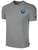 PLAYERS SC  BASICS COTTON SHORT SLEEVE T-SHIRT CREST ON WEARER'S LEFT CHEST LIGHT HEATHER GREY BLACK