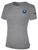 PLAYERS SC  BASICS COTTON SHORT SLEEVE T-SHIRT CREST ON WEARER'S LEFT CHEST LIGHT HEATHER GREY BLACK