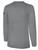 PLAYERS SC  BASICS LONG SLEEVE COTTON T-SHIRT CREST ON WEARER'S LEFT CHEST LIGHT HEATHER GREY BLACK