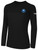 PLAYERS SC  BASICS LONG SLEEVE COTTON T-SHIRT CREST ON WEARER'S LEFT CHEST BLACK WHITE