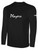 PLAYERS SC  BASICS LONG SLEEVE   COTTON T-SHIRT CREST ON WEARER'S CENTER CHEST BLACK WHITE
