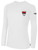 COLUMBUS UNITED FC  LONG SLEEVE COTTON T-SHIRT SA TRAVEL CREST ON WEARERS LEFT CHEST WHITE BLACK