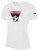 COLUMBUS UNITED FC  SHORT SLEEVE COTTON T-SHIRT SA TRAVEL CREST ON WEARERS CENTER CHEST WHITE BLACK